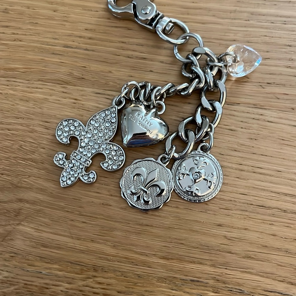 Kathy Van Zeeland Fleur de Lis Keychain